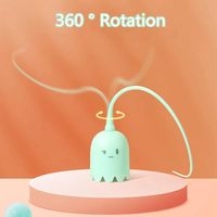 Nouveau design-Jouet interactif pour chat à queue magique-Rotation à 360 °, matériau en silicone souple-Jouet engageant pour chats à la maison ou à l'extérieur