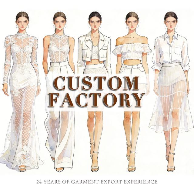 High Quality Clothing Manufacturers Apparel Suppliers Companies Brand Custom Wholesale OEM/ODM Women Dress for Designer Brands