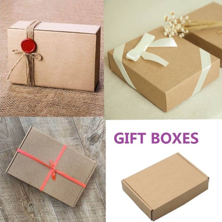 wholesale price large mailer boxes custom 6x9,8x5 Recyclable Kraft Corrugated Cardboard Boxes for E-Commerce