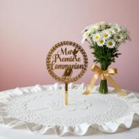 Personalisierter Acryl-Cake-Topper mit Stick für Geburtstagstorten, Hochzeiten und Desserttische