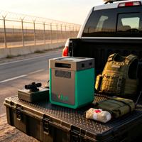 Kit Générateur Solaire MECO 2KWh à Onde Sinusoïdale Pure avec Batterie au Lithium 1200W et MPPT pour Camping, VR, Usage Domestique, Lampe Torche et Port RV