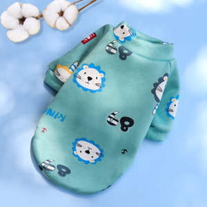 Baskılı karikatür Pet giyim kadife toptan Modern özel küçük köpekler için ucuz köpek giysileri - Product Image 3