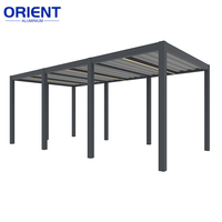 Abri de voiture en aluminium directement de l'usine pour 2 véhicules, abri de voiture en polycarbonate résistant aux intempéries pour usage résidentiel, commercial et extérieur