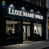Enseigne Commerciale en Métal 3D LED pour Magasin de Détail, Publicité et Signalétique de Marque - Vente en Gros Fabricant