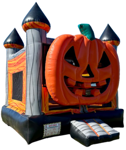 Castillo Inflable de Halloween con Tobogán, Decoración de Calabaza y Fantasma para Fiestas, Ideal para Eventos en Interiores y Exteriores - Product Image 3