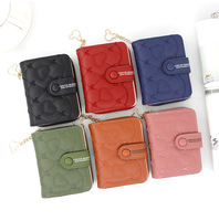 Dompet Pendek Wanita Harga Murah, Dompet Resleting Motif Cinta, Tas Kartu Wanita Bahan PU, Produsen Grosir
