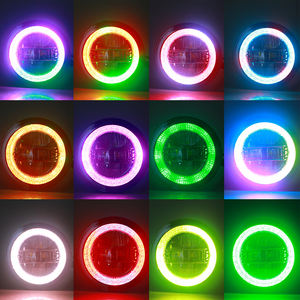 Faro Delantero Redondo LED de 9 Pulgadas, Proyector con Luz Diurna RGB, Luz Alta y Baja para Jeep Wrangler JL Sahara <span class=keywords><strong>Rubicon</strong></span> 2018-2020 - Product Image 2