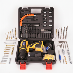 Kit Furadeira Portátil 12V para Atacado, Recarregável, Potente, Bateria de Lítio, Furadeira Elétrica Sem Fio com 65 Peças de Acessórios - Product Image 1