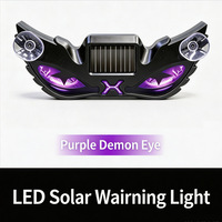 KEBOSIED Lumières d'ambiance intérieures de voiture à LED solaires, lumière de décoration de voiture