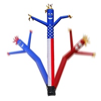 Homme gonflable publicitaire personnalisé, Sky Dancer extérieur, thème clown, pour ouverture de magasin, publicité, affichage en PVC