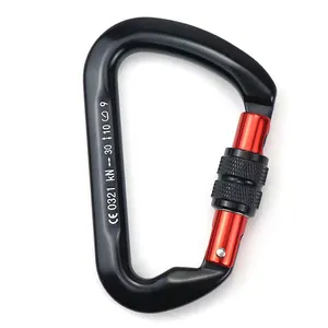 7075 Aviation Aluminum Outdoor Type D Aluminum Alloy Bottle Backpack Buckle Multifunctional Mountaineering Buckle Clasp Hook