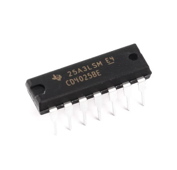 Original Genuine Direct Insertion CD4025BE DIP-14 Logic Chip with Three Input Terminals or NOT Gate IC