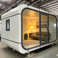 Mini bureau mobile moderne, maison préfabriquée, pod de bureau modulaire portable avec isolation pour toutes les conditions météorologiques, conception personnalisée