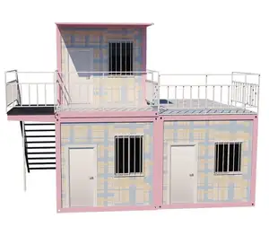 Новое поступление, высокое качество, 40 футов, 2/3/4 спальня, крошечный модульный контейнер, сборный дом с забором