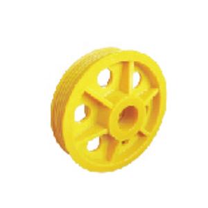 Ruote puleggia in Nylon con cuscinetti per la trazione dell'elevatore puleggia deviatrice per cinghia in acciaio serie elevatore - Product Image 4