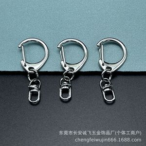 Llavero de aleación de zinc con mosquetón en forma de ocho, anilla grande en D, accesorio para llavero, primavera 2026, fabricado en Dongguan - Product Image 4