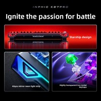 [Inphic] Clavier mécanique sans fil K87pro 87 touches rétroéclairé RVB 2.4G trois modes personnalisé pour les jeux e-sport
