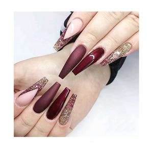 500pcs Traceless Acrylique <span class=keywords><strong>Faux</strong></span> <span class=keywords><strong>Ongles</strong></span> Conseils Artificiels Plein Conseils Ballerine Naturel Clair UVc - Product Image 4