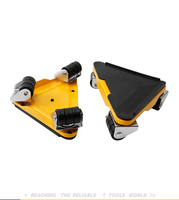 Conjunto de Ferramentas para Mover Móveis 4PCS 360 °   Deslizadores Rotativos Antiderrapantes com Rodas Giratórias em Forma de Triângulo Alta Capacidade de Carga