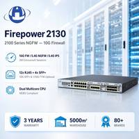 Firepower 2130 FPR2130-NGFW-K9 FPR2130-ASA-K9 1RU 10Gbps Firewall 10GE SFP+ NEBS Dispositivo de Firewall de Red con Doble Fuente de Alimentación