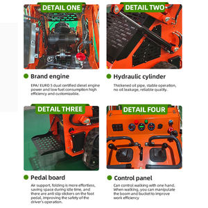 <span class=keywords><strong>Mini</strong></span> Skid Steer <span class=keywords><strong>Loader</strong></span> dengan Mesin EPA Multifungsi <span class=keywords><strong>Mini</strong></span> <span class=keywords><strong>Loader</strong></span> Crawler Pertanian Pengiriman Gratis Harga Murah Garansi 1 Tahun - Product Image 6