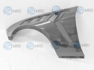Ailes en fibre de carbone style GTD MRD compatibles avec Ford Mustang 2012-2014, style standard pour modification. - Product Image 2