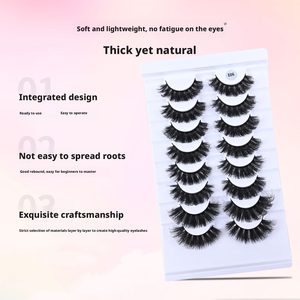<span class=keywords><strong>Cils</strong></span> volumineux russes, 8 paires, courbure C/D, légers, naturels, doux, confortables, <span class=keywords><strong>cils</strong></span> artificiels denses pour un regard dramatique - Product Image 3