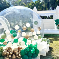 Ballons gonflables modernes maison à bulles dôme de fête de mariage transparent maison à bulles avec tunnel