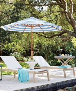 MÁS DISEÑO La mejor calidad Poste de madera Lona Impermeable Patio <span class=keywords><strong>Piscina</strong></span> Jardín Madera Exterior Sol Playa Sombrilla <span class=keywords><strong>con</strong></span> borlas - Product Image 3