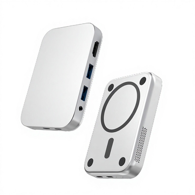SUBOSEN 6-in-1 Aluminum Alloy USB-C Hub with for 2.0 4K/60Hz 100W PD 10Gbps USB 3.1 3.5mm Audio Jack-in Stock