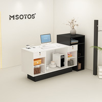 Comptoir de réception de magasin de vêtements de luxe en MDF, comptoir de caisse Nakajima, comptoir de bar