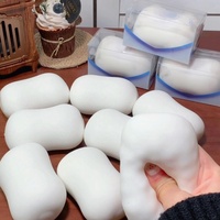 Savon en barre artisanal réaliste, moelleux et croquant, à l'aspect beurre d'arachide, rempli de perles, jouet promotionnel ASMR