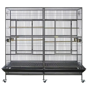 Gabbia per Uccelli Moderna ed Ecologica Extra Large in Ferro per Fagiani Dorati e Pappagalli, Chiusura con Bottone a Scatto, <span class=keywords><strong>Prezzo</strong></span> Economico - Product Image 3