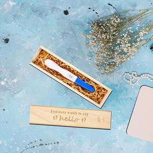 Boîte souvenir de test de <span class=keywords><strong>grossesse</strong></span> surprise cadeaux pour grands-parents papa et mari boîte de Collection de souvenirs de mémoire de bébé en bois - Product Image 3