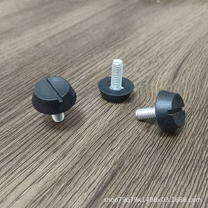 Pieds de meubles réglables, protection des pieds en plastique M6 20mm, pour tables, chaises, étagères, tables basses - Product Image 4