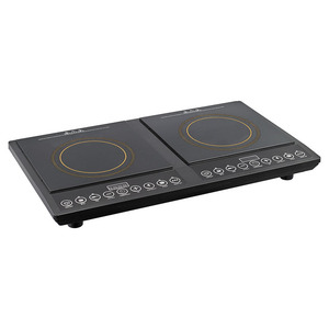 Table de cuisson électrique en acier inoxydable CE CB de haute qualité, double brûleur, cuisinière à induction 2000W, usage commercial, vapeur, ébullition, commande tactile - Product Image 3