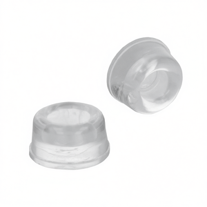 Topes de puerta autoadhesivos, 6 piezas, de plástico transparente, para puertas - Product Image 2