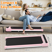 Tapis roulant intelligent Lfly rose pour la maison, ultra-fin, pour la musculation, la marche et l'entraînement
