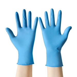 Gants d'examen en nitrile <span class=keywords><strong>3</strong></span> mil, sans <span class=keywords><strong>latex</strong></span>, imperméables, antidérapants, jetables, bleus, sans poudre, pour usage médical - Product Image 1