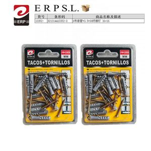 Expansion Tube And Screws Tacos Tornillos 6mm 3.5x30mm For Wood Fixing - Product Image 1