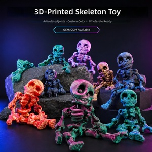 Jouet squelette articulé imprimé en 3D, couleurs personnalisées, articulations flexibles, figurine anti-stress pour enfants de 8 à 13 ans, unisexe, en plastique - Product Image 1