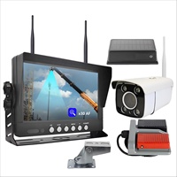 Caméra de grue sans fil avec moniteur DVR 7 pouces, zoom 30X, amplification, affichage AHD Wifi pour grue à tour, caravane et engins de chantier