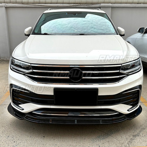 Protector de Parachoques Delantero Negro para Coche, Difusor, Divisores, Kit de Carrocería, Cubierta Protectora, Compatible con Volkswagen Tiguan Rline 2021+ - Product Image 4