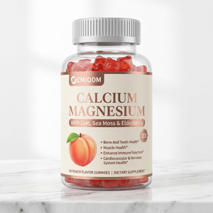 Gummies OEM/ODM à marque privée Calcium Magnésium Zinc avec mousse de mer et sureau pour la défense osseuse et immunitaire, complément bien-être quotidien - Product Image 2