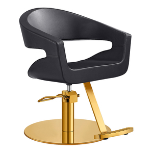 Nuovo moderno nero e oro parrucchiere sedia per parrucchiere - Product Image 1