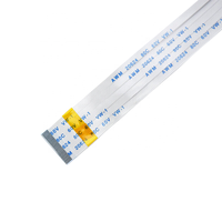 FPC Flachbandkabel LVDS 6/8/10/12/14/16/18/20/24/26/30/32/34/40/80 Pin 1,0 mm Rastermaß FFC-Kabel für LCD-Bildschirm