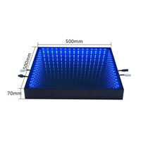 Pista de baile portátil magnética 3D Infinite Wedding Party Led Dance Floor Stage Lights