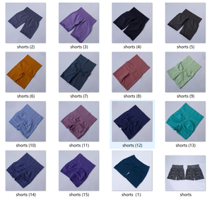 Mallas de entrenamiento de marca privada para mujer, ropa de gimnasio, pantalones cortos sin costuras, negros - Product Image 5