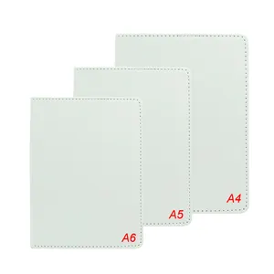 定制印刷硬封面期刊A4 A5 A6 PU皮革升华空白白色笔记本