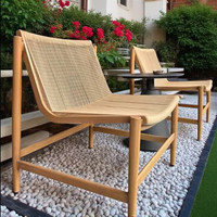 Ensemble de salon de jardin en rotin avec table et chaises, design moderne et simple, structure en alliage d'aluminium, pour balcon, jardin, cour